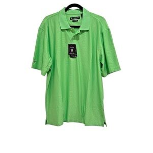 Oxford Golf Polo Superdry Coolmax Men's Size Large Green Limelight NWT